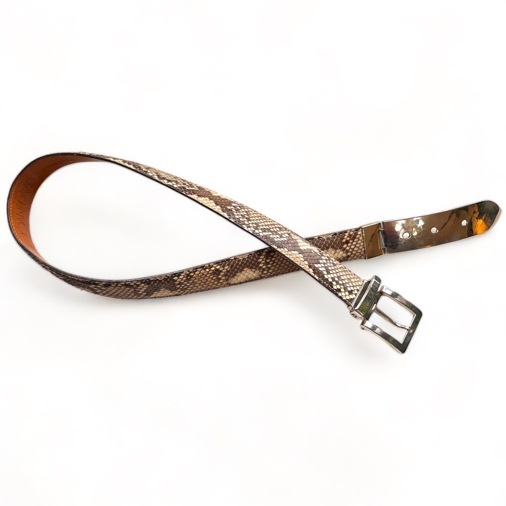 Joan & David Genuine Python Belt